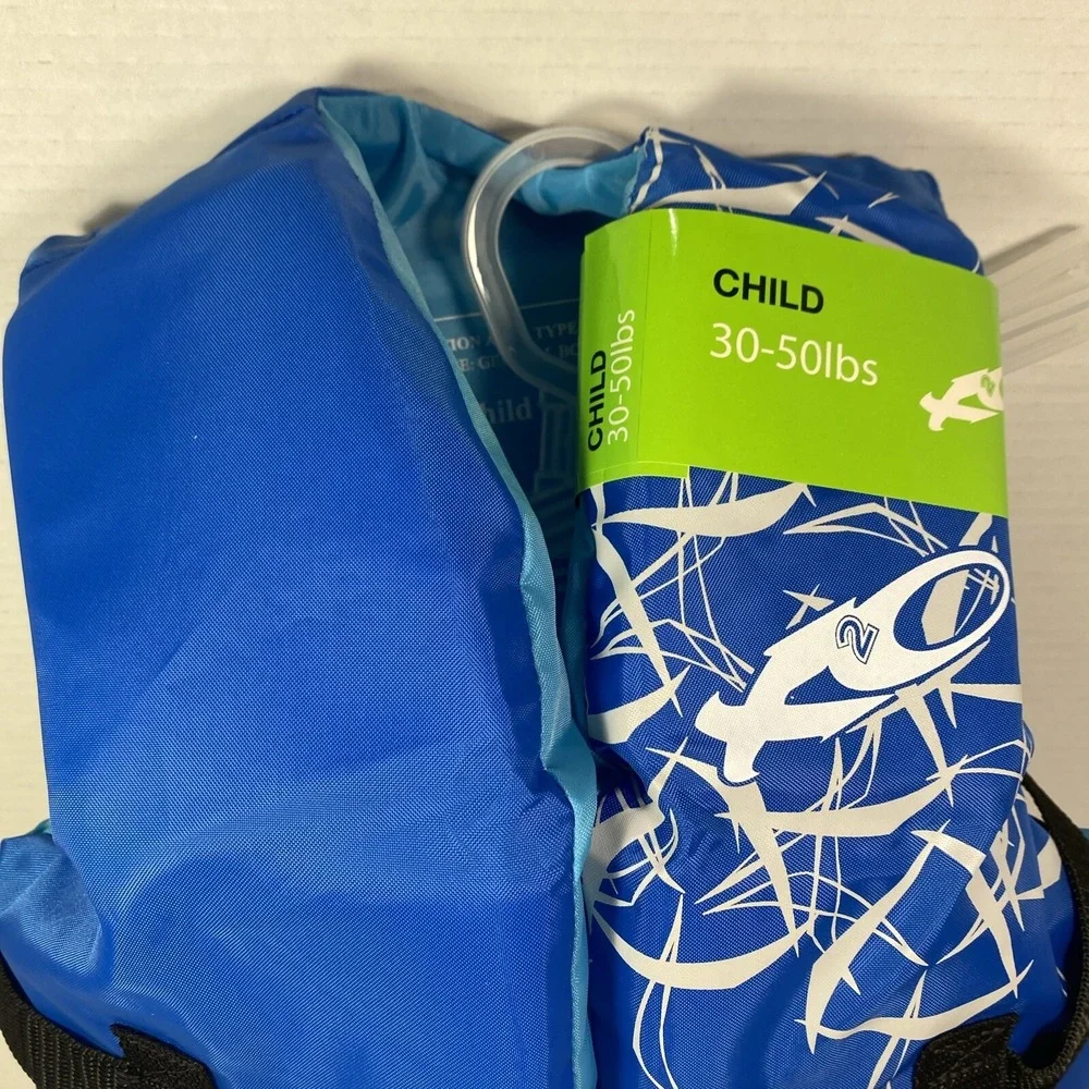 Exxel Outdoors Childs Life Vest 30-50lbs Lake Pool PFD Type 3 Face Up USCG NWT